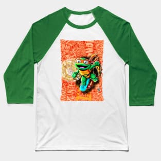 TMNT Mutant Mayhem Tuttle tot Mikey Baseball T-Shirt